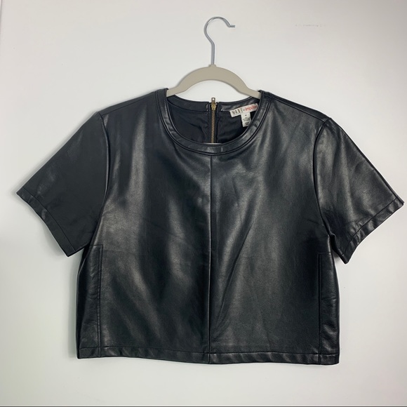 Impulse Fashion Week Crop Top Pleather Structured - Picture 3 of 9